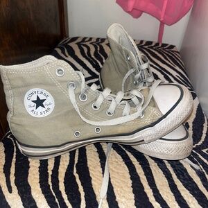 Sage green vintage converse